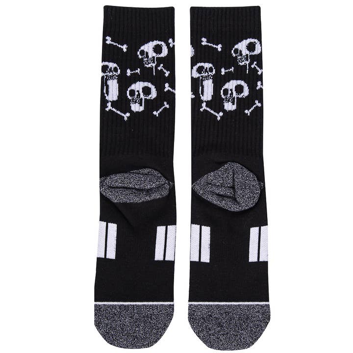 Black Skulls Socks for wholesale on Faire