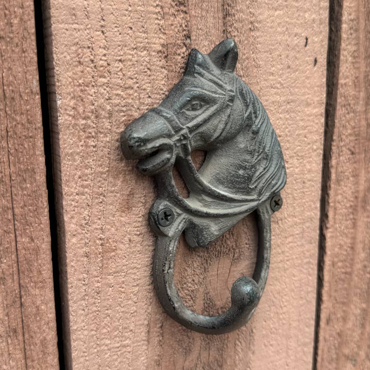 Wilco Home - Wholesale Wall hook - Cast Iron Horsehead Hat, Coat, Robe, Towel Wall Hook4