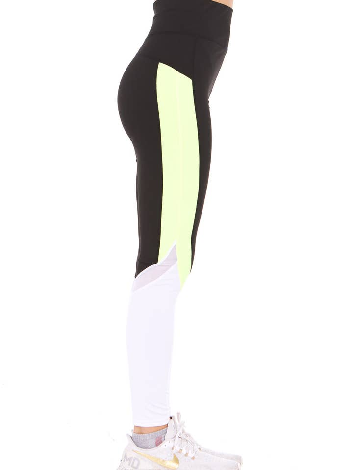 Leggins de talle alto con bloques de color «Therapy» para venta al por mayor de Therapy