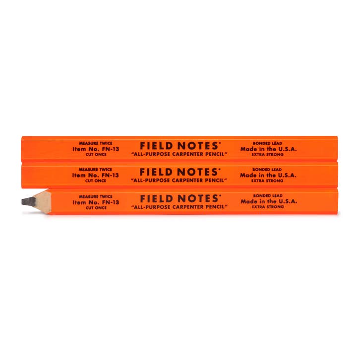 Carpenter Pencil 3-Packs for wholesale by Field Notes