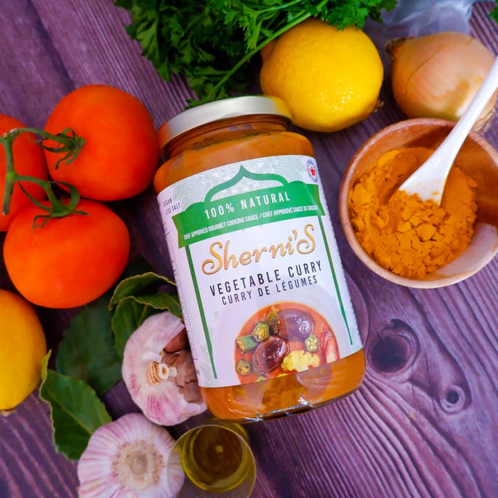 Cari aux légumes Sherni's pour la vente par The Canadian Foods Distribution