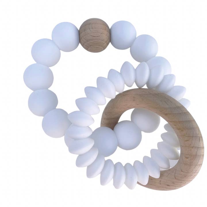 Nolah – wholesale Teether (not clip-on) – Baby – Lentil Duo Silicone Teething Ring