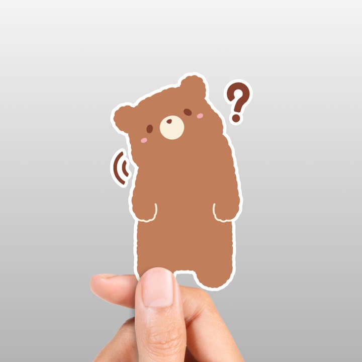 Mori Confused Sticker for wholesale by HAKUMORI