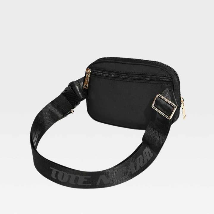 Tote&Carry - Wholesale Crossbody Bag - Women's - Nylon Crossbody Messenger Bag in Black