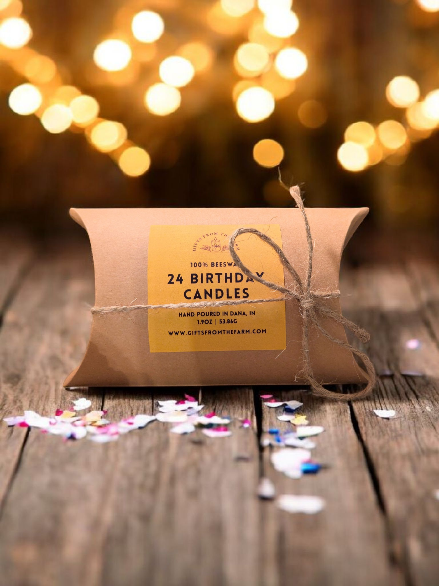 Gifts From The Farm – wholesale Cake candle – Beeswax Birthday Candles1
