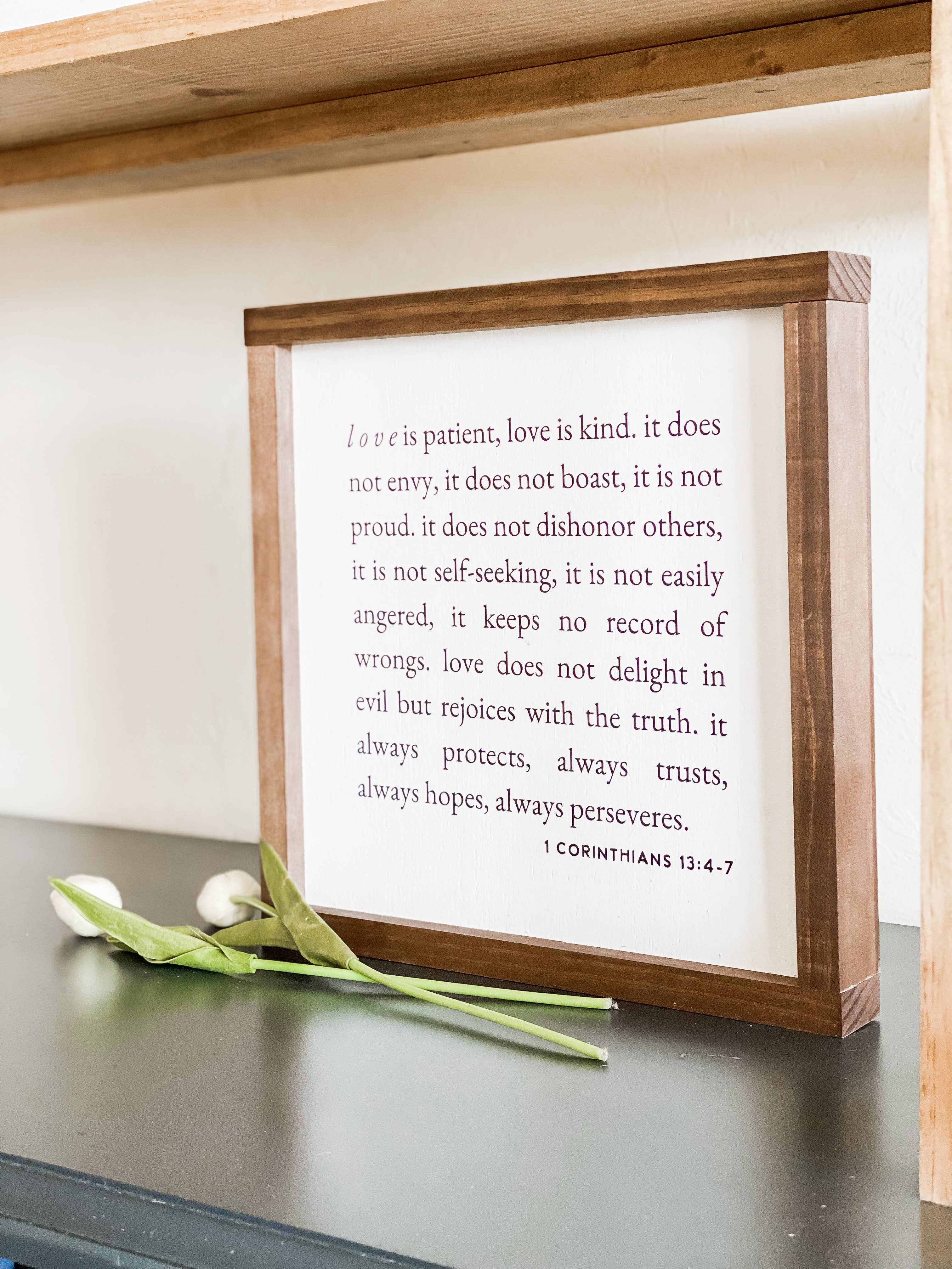Lily and Sparrow - Wholesale Sign - 1 Corinthians 13 | Wall Art, Wall Decor, Home Decor5