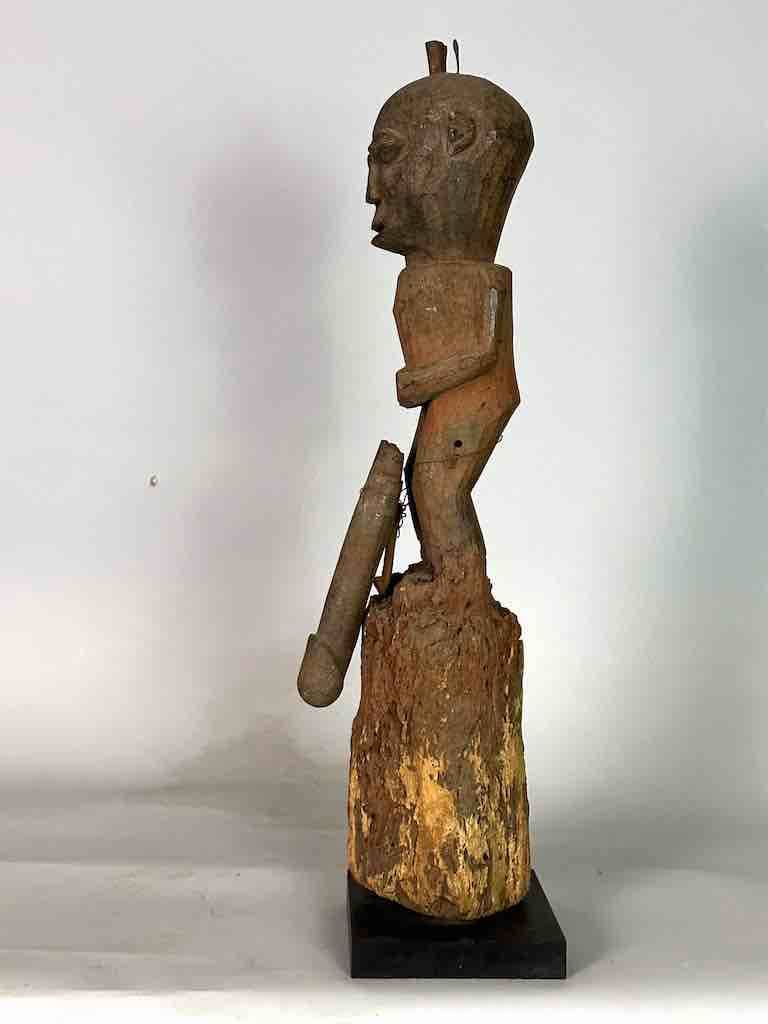 The Niger Bend - Venta al por mayor Escultura - Estatua de fetiche de fertilidad del pene articulado masculino con fuente vintage |8