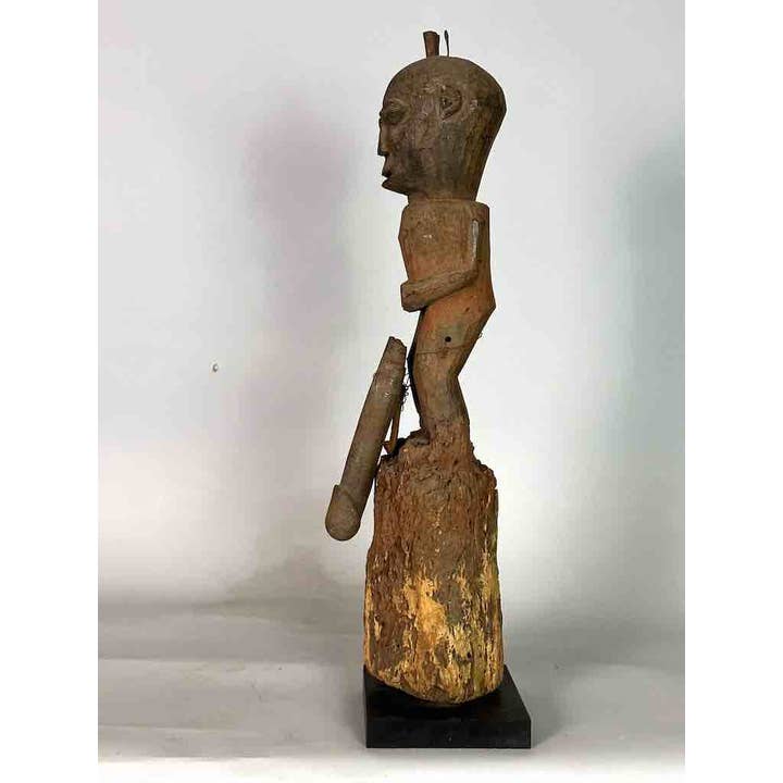 The Niger Bend - Venta al por mayor Escultura - Estatua de fetiche de fertilidad del pene articulado masculino con fuente vintage |8