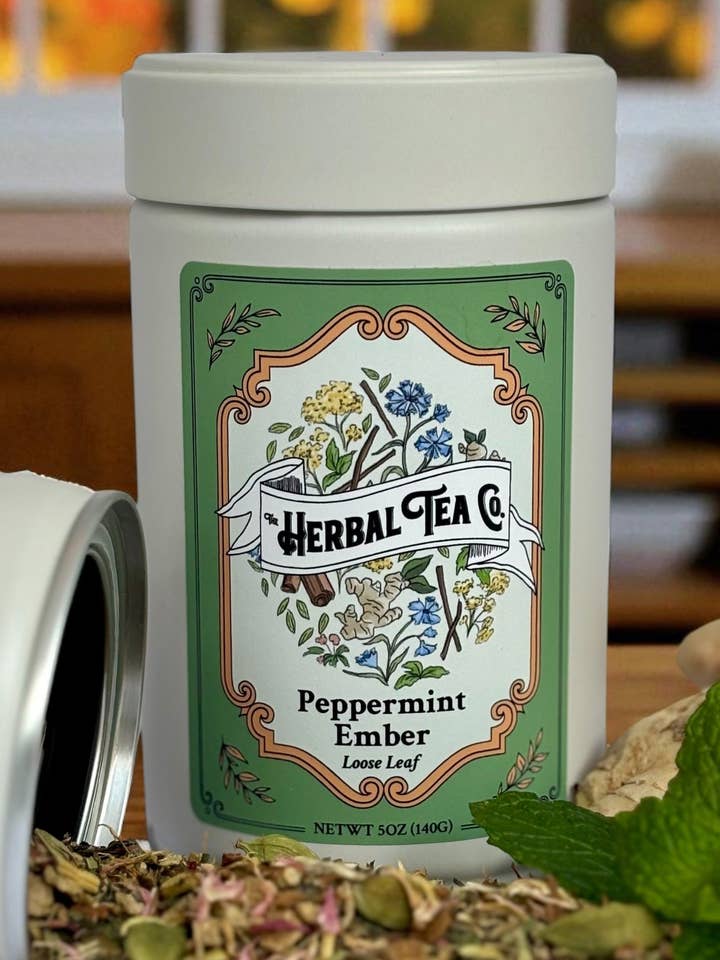 Peppermint Ember Herbal Tea for wholesale by The Herbal Tea Co