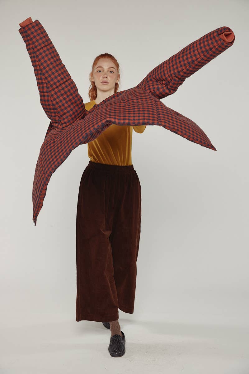 ladrillero/negro Chaqueta de cuadros vichy acolchada de venta al por mayor en Faire3