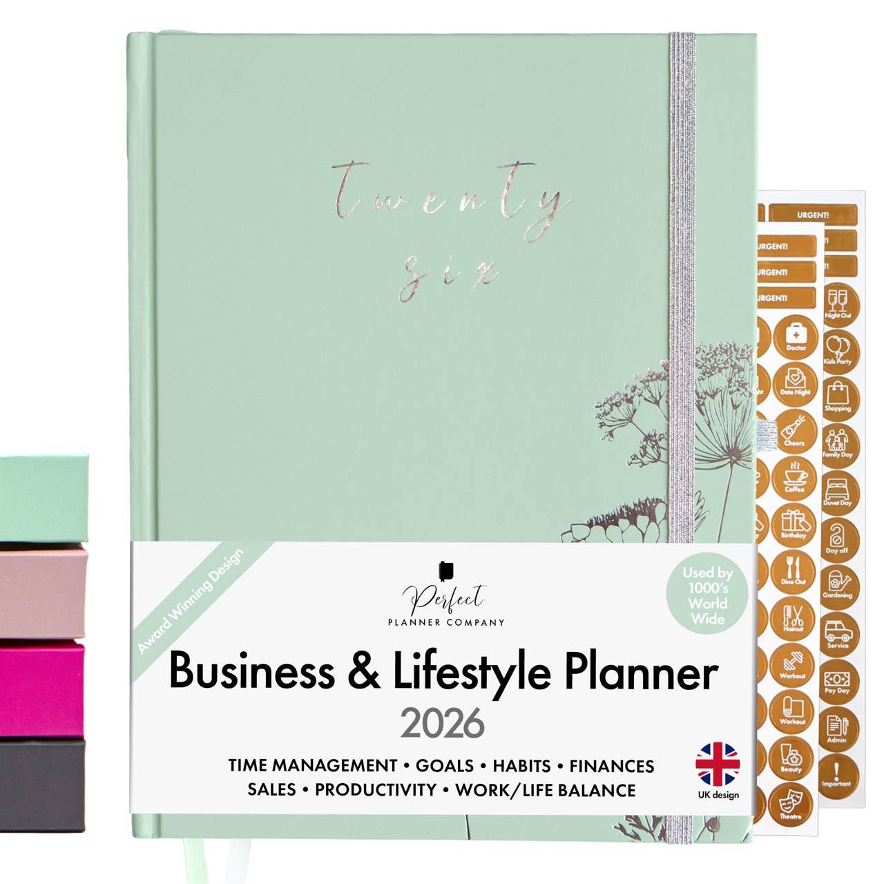 Perfect Planner Company – Agenda por atacado – Planeador de Negócios e Estilo de Vida 2026 - Menta3