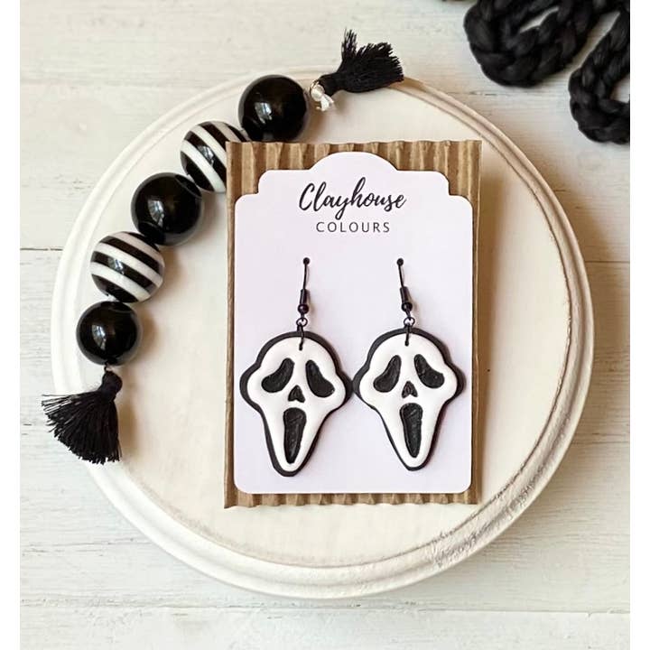 Clayhouse Colours - Wholesale Dangle Earrings - Scary Season Clay Earrings | Halloween Earrings