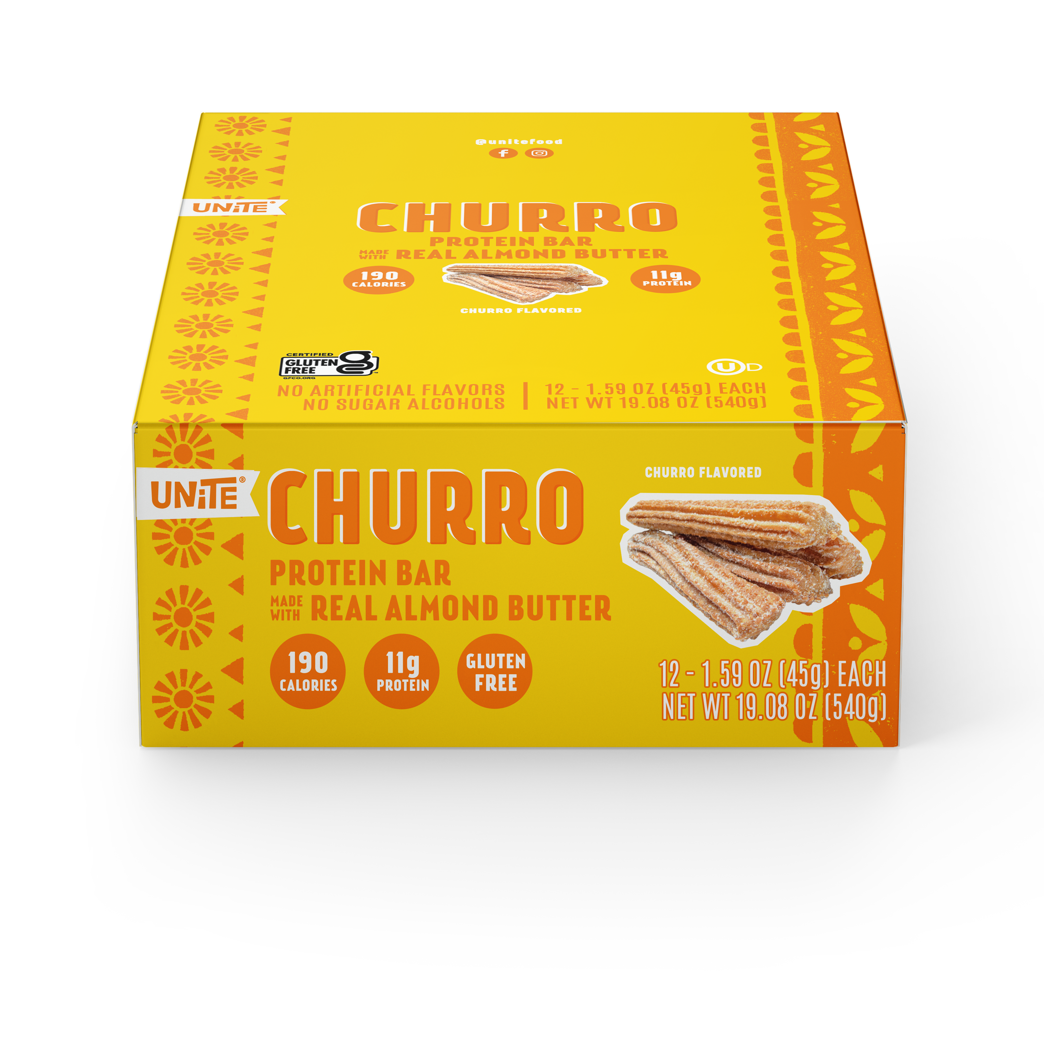 UNiTE Foods - Wholesale Snack Bar - Churro Flavored Protein Bar2