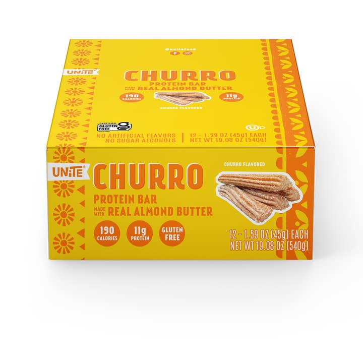 UNiTE Foods - Wholesale Snack Bar - Churro Flavored Protein Bar2