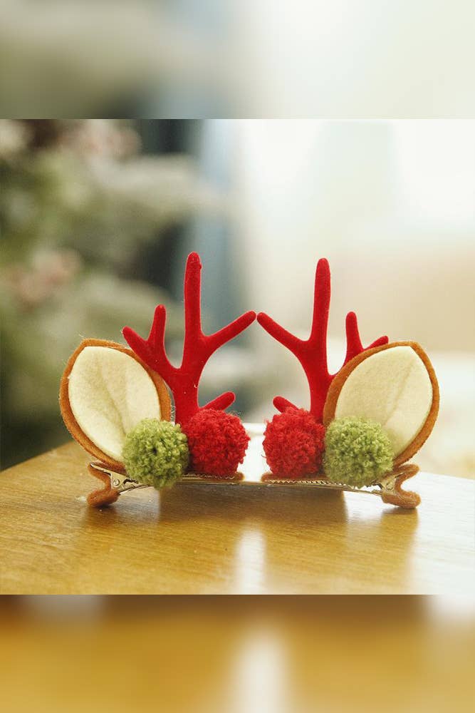 UNISHE - Wholesale Hair Clip - Women's - Christmas Reindeer Hair Clip ZK22346