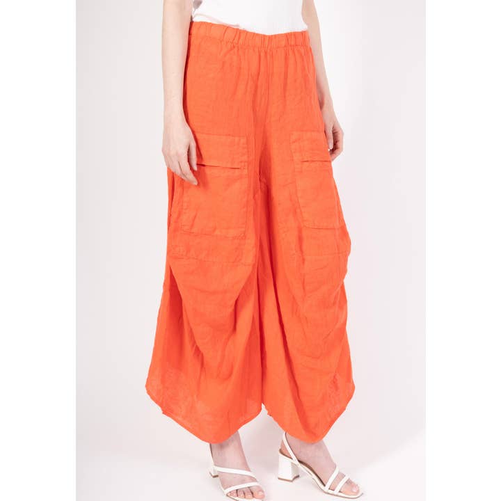 LINEN & COTTON HOUSE - Wholesale Pants - Women's - SERAOUL WOMEN'S LINEN PANTS SPRING SUMMER CLOTHINGB 2276