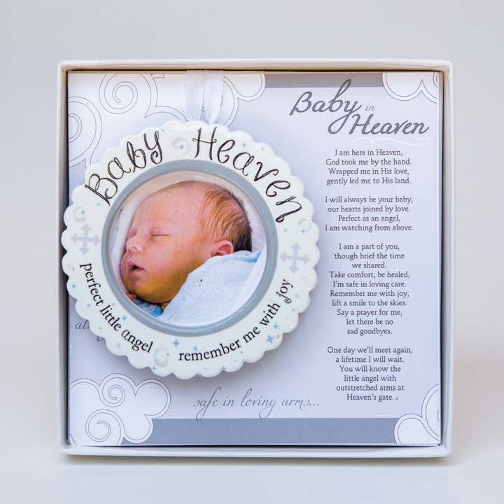 Baby In Heaven: Infant Memorial Ornament 3400 for wholesale by The Grandparent Gift Co. Inc.
