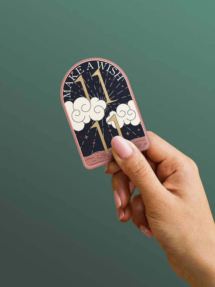 11:11 Make a Wish Sticker for wholesale by Eleven Love