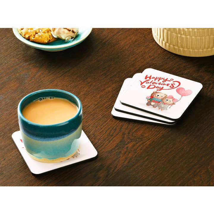 Sottobicchiere di San Valentino: Due Orsi e Palloncino per la vendita all'ingrosso da parte di Ron Knight Entertainment, LLC