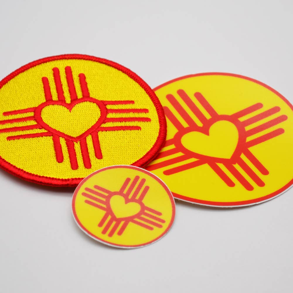 Metal the Brand - Wholesale Sticker - Zia Heart Yellow Circle - Sticker2