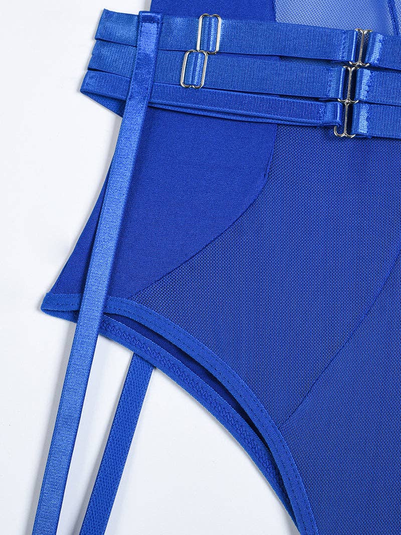 Tourtiwi - Wholesale Lingerie Bodysuit - Women's - Sexy Mesh Halter Lingerie Bodysuit43