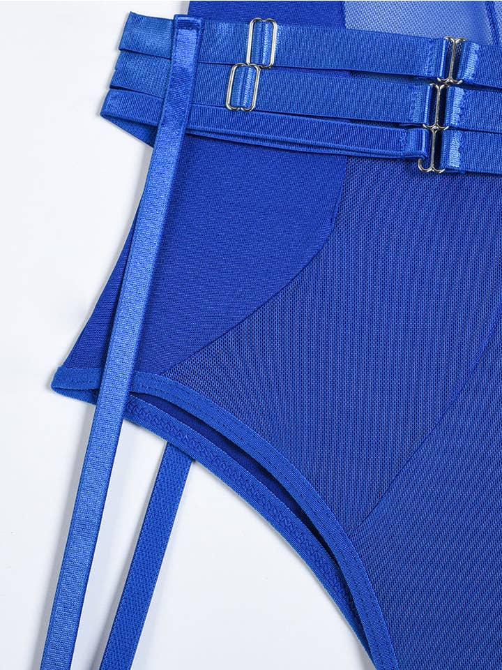 Tourtiwi - Wholesale Lingerie Bodysuit - Women's - Sexy Mesh Halter Lingerie Bodysuit43