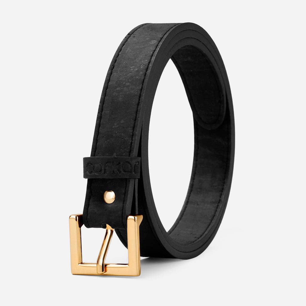 Corkor - Venta al por mayor Cinturón - Mujer - Cinturón de Corcho para Mujer 20mm (13/16") - Hebilla Dorada6