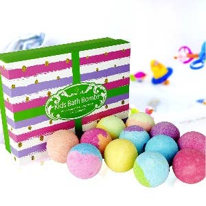 Pure Parker - Wholesale Bath Bomb/Fizz - 12 Natural Bath Bombs for Kids with Toys Inside! by Purelis