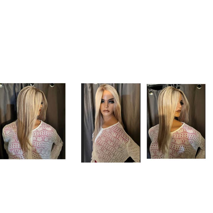 Hair Pieces Human Hair Topper for wholesale by Apex Nails and Hair