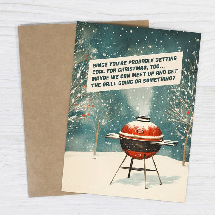 Bad Betty Greeting Co. - Wholesale Christmas Card - Since You’re Probably Getting Coal - Funny Christmas Card1