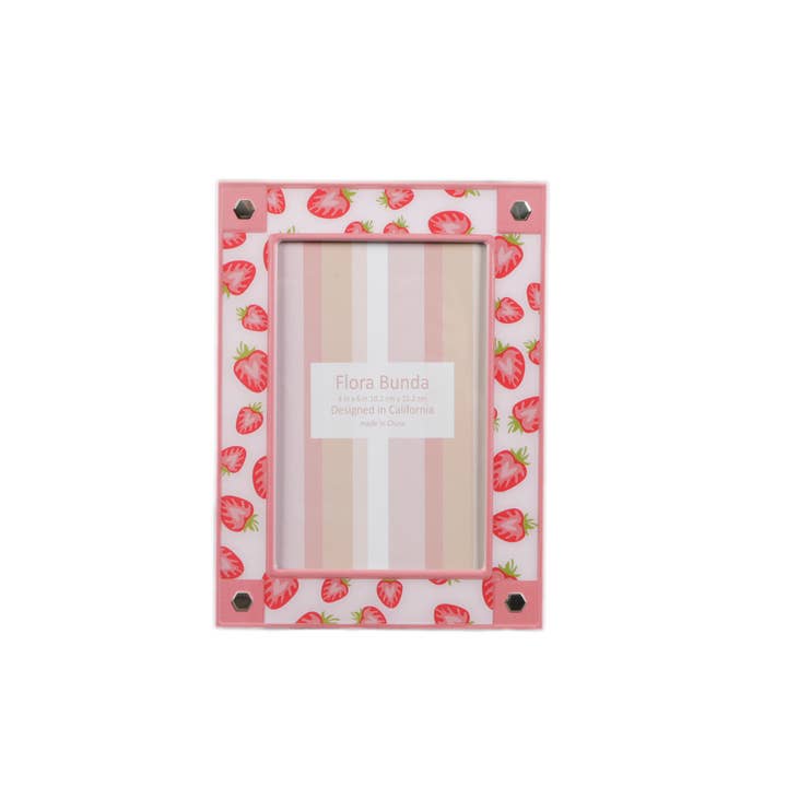 Flora Bunda Inc - Wholesale Picture Frame - 4x6 Strawberry Aluminum Picture Frame