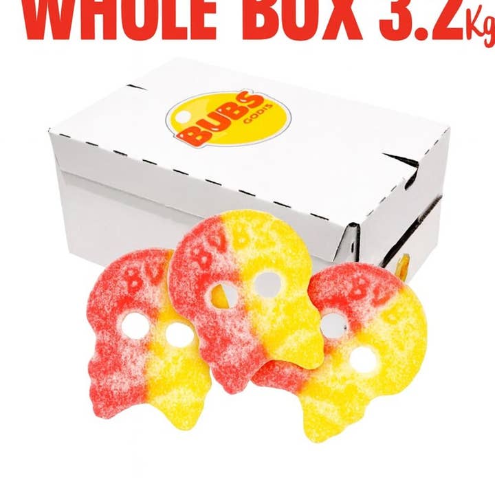 Sour Skull Bubs 3.2kg for wholesale by Sukar Swedish Candy