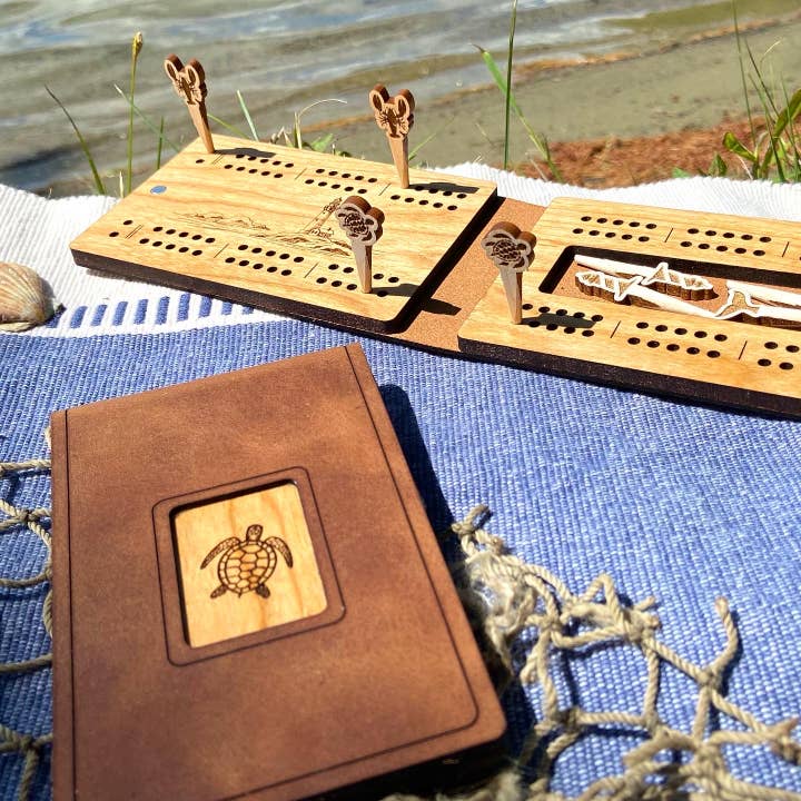 Cast & Carve - Vendita all'ingrosso Giochi da tavolo - Tavola da viaggio per cribbage - Design personalizzato con picchetti unici16