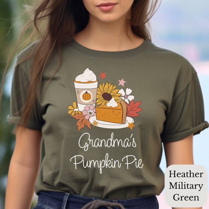Chemise Grandma's Pumpkin Pie | Chemise Pumpkin Spice Latte pour la vente par Bella Lou Boutique