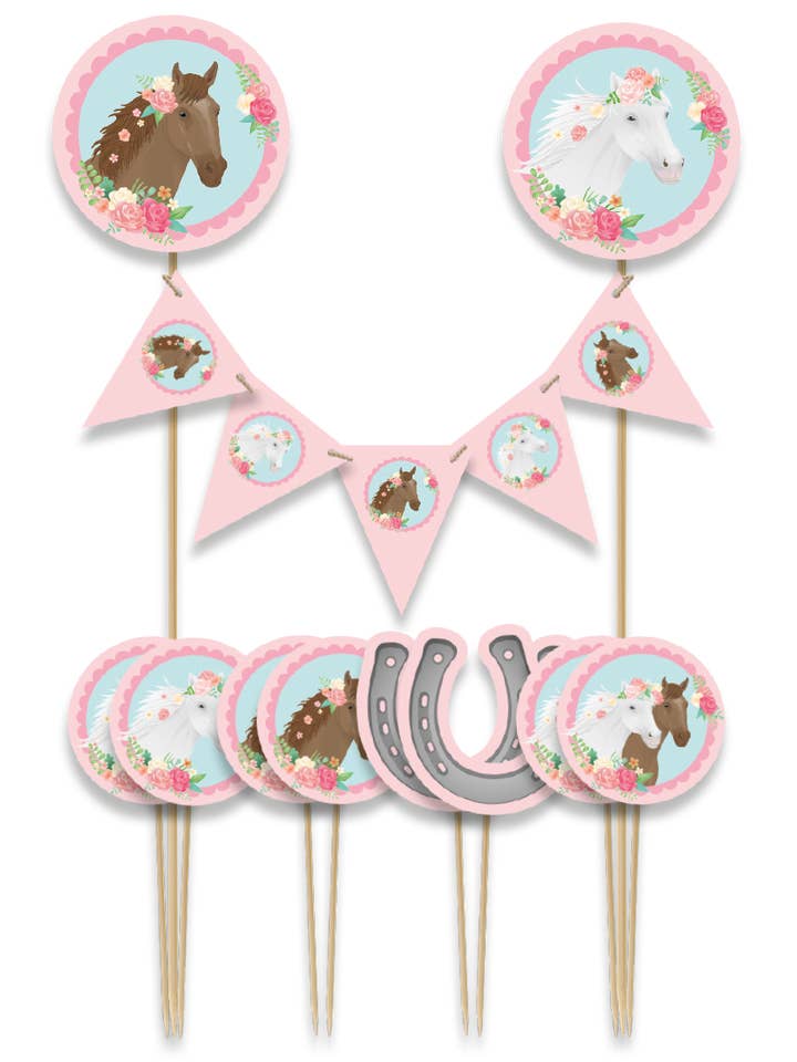 Décorations pour gâteaux - Chevaux pour la vente par PD Party