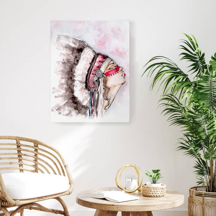 Chief - Lærredstryk for engroshandel hos Anise Designs