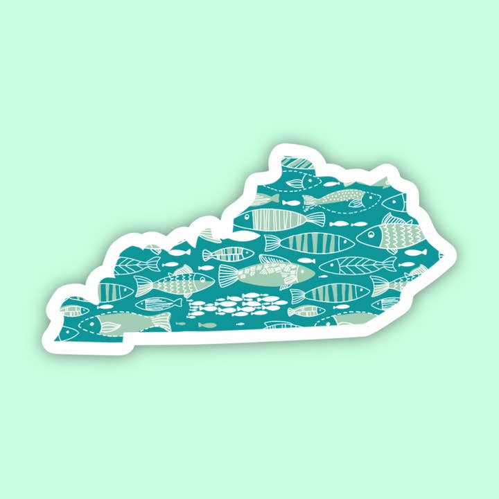 Kentucky Fish State Sticker for wholesale by The State Stickers