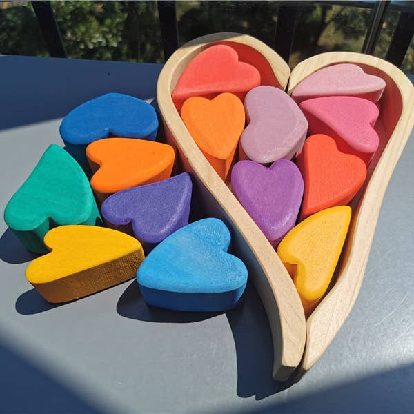 Arcobaleno a forma di cuore - Arcobaleno impilabile per la vendita all'ingrosso da parte di Tinitastic