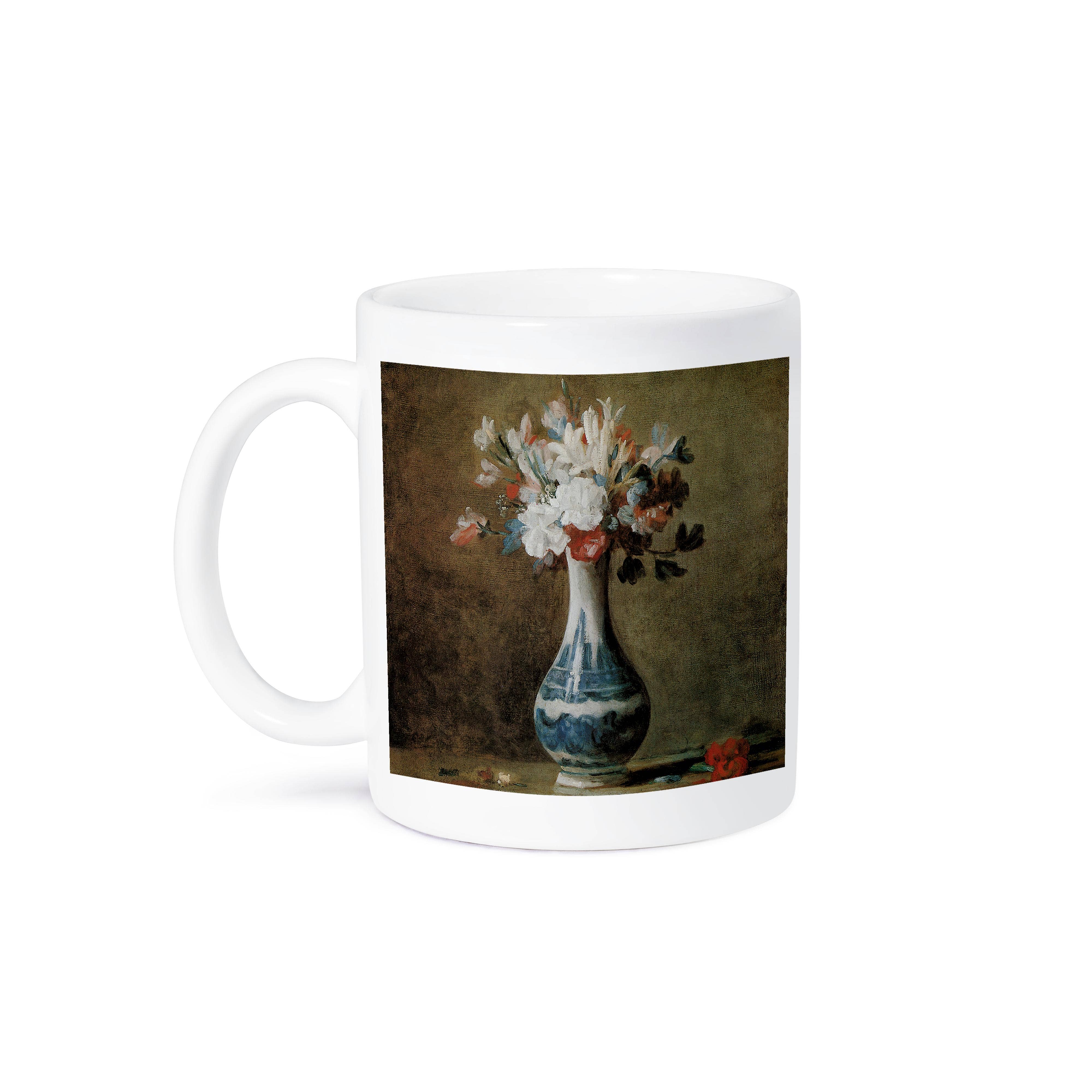 3dRose - Wholesale Coffee Mug - 3dRose, Flowers in a Blue and White Vase by Jean-Baptiste-Simeon Chardin Still Life, Mug8