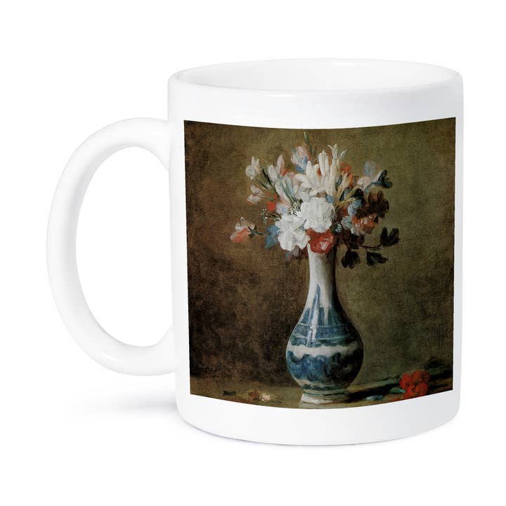 3dRose - Wholesale Coffee Mug - 3dRose, Flowers in a Blue and White Vase by Jean-Baptiste-Simeon Chardin Still Life, Mug8