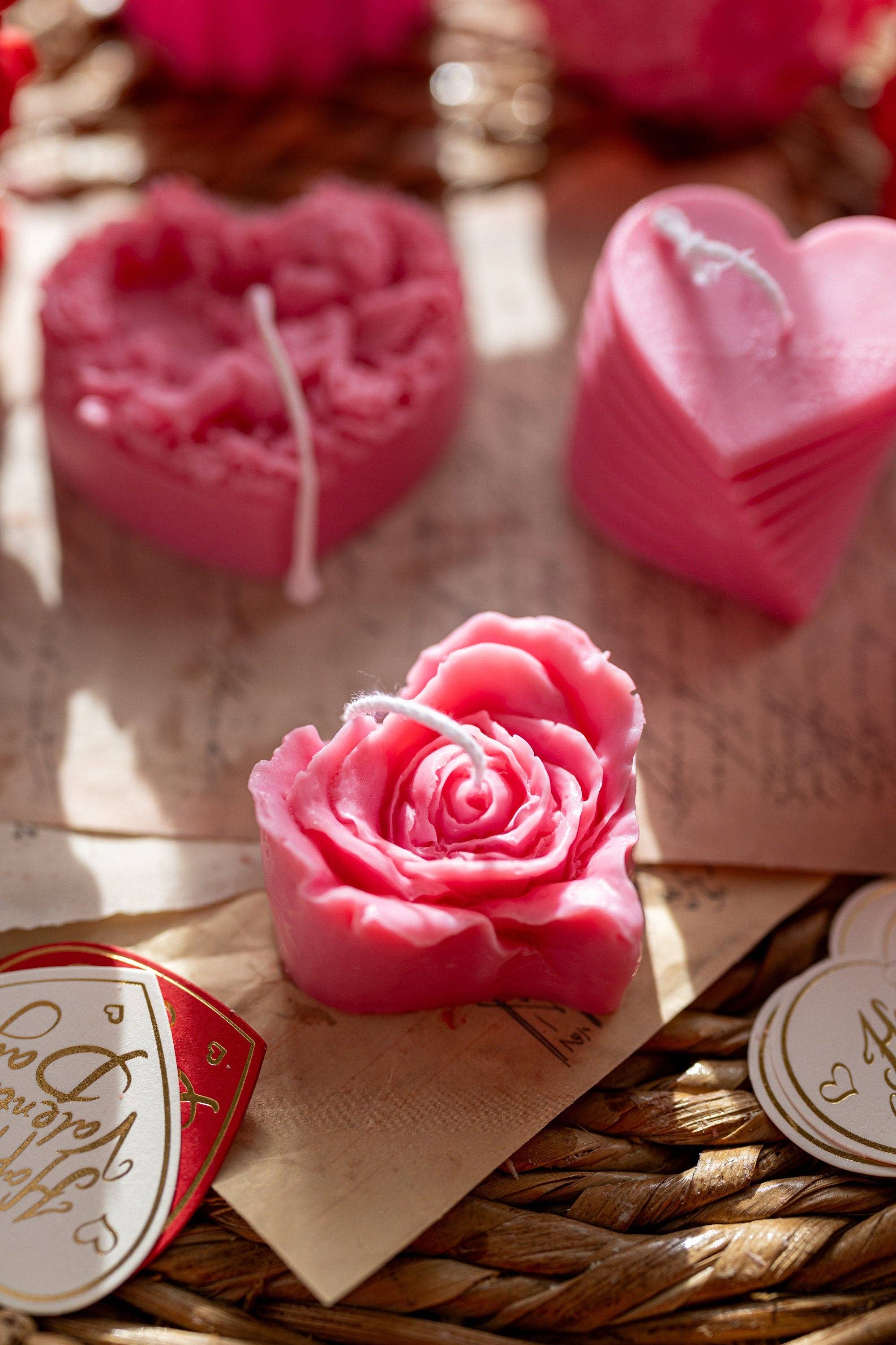 MySunshineCandless – wholesale Prydnadsljus – Litet blomljus, pionbukett, pionljus, alla hjärtans dag5