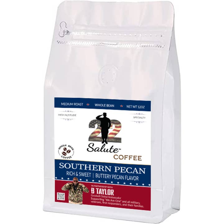 22 Salute Coffee 'Southern Pecan' for wholesale by 22 Salute Coffee