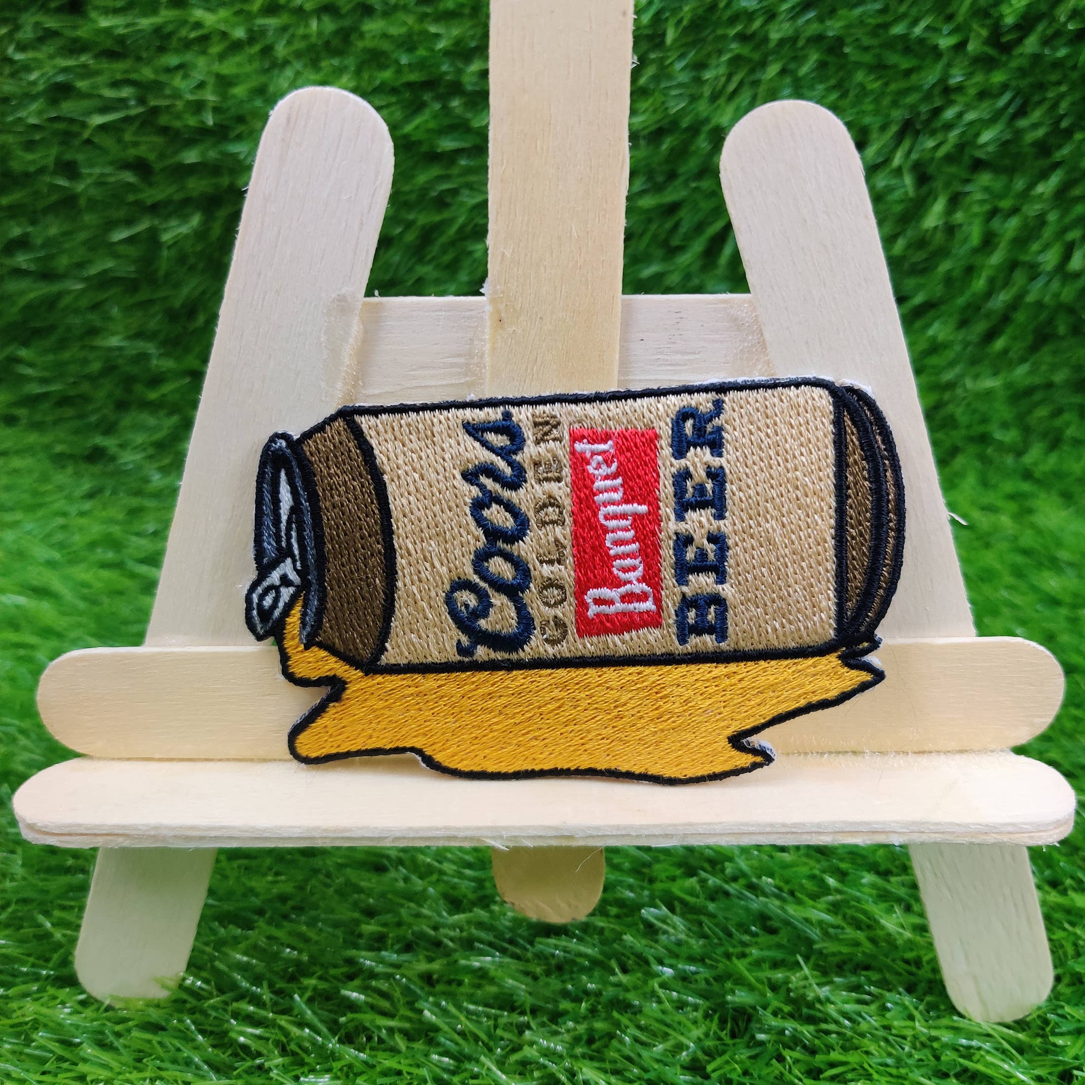 Patchgram - Wholesale Patch - Coors beer can spill embroidered patch!2