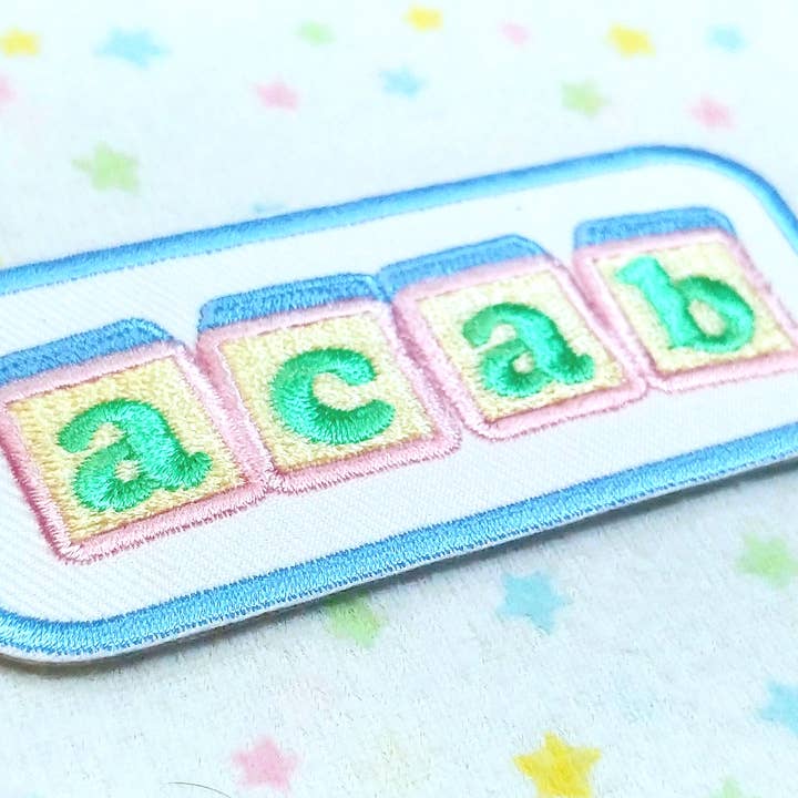 Baby Blocks ACAB Patch for wholesale by Clover Hare