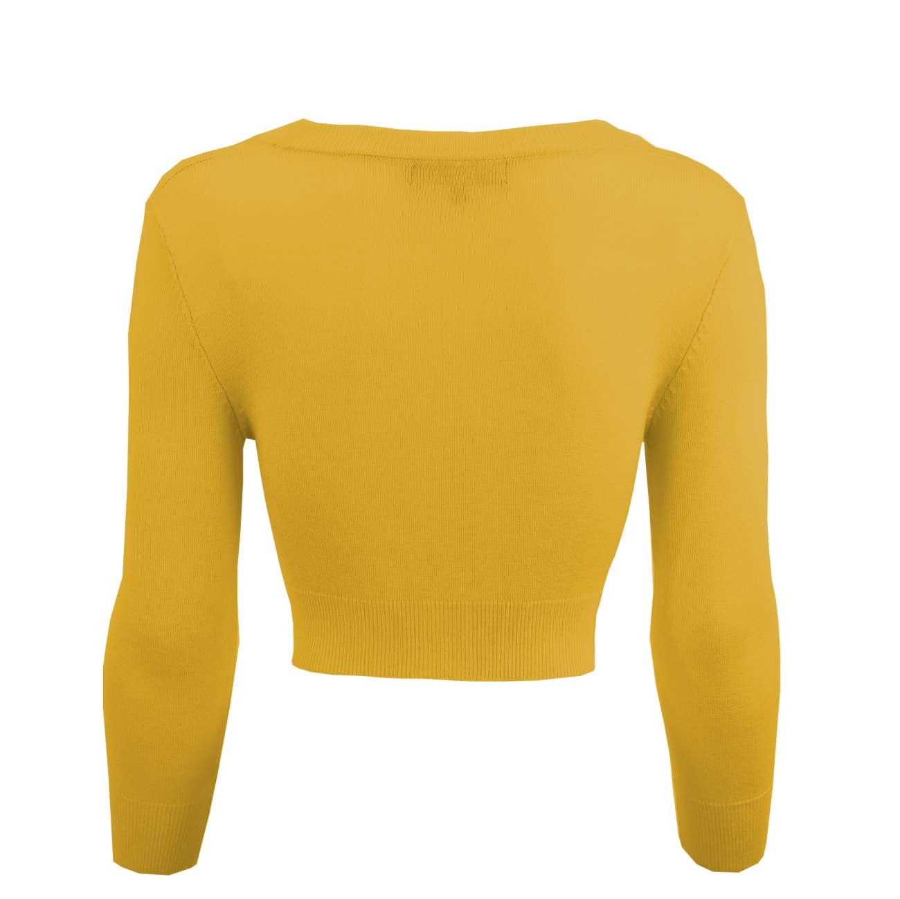 Mak - Wholesale Cardigan - Women's - Cropped Bolero 3/4 Sleeve V-Neck PLUS size Cardigan CO129PL34