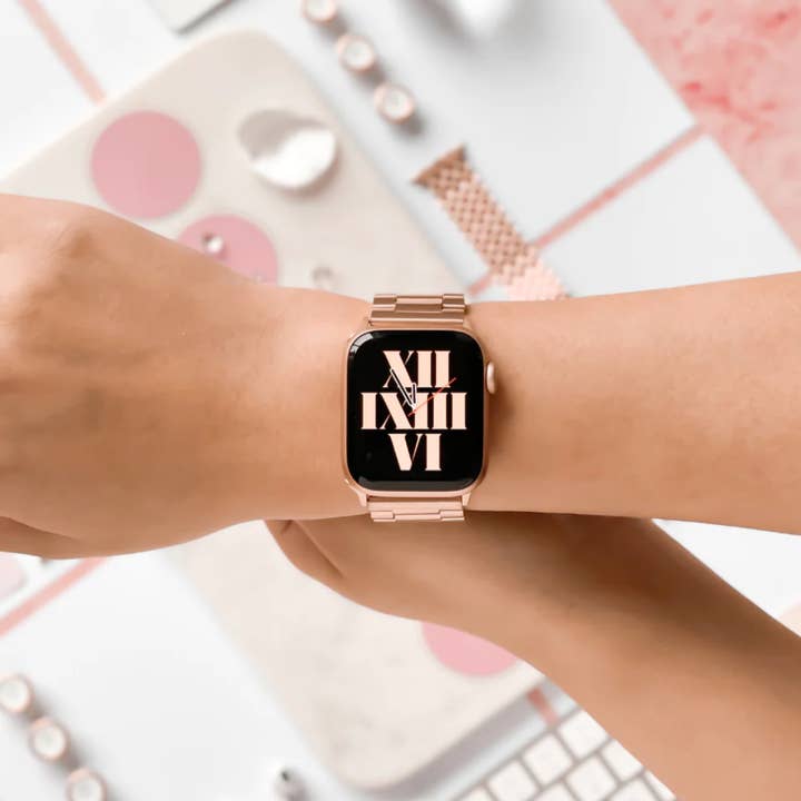 Coconut Lane – Engroshandel Urrem/rem - Dame – Rustfrit stål Rose Gold Apple Watch Rem