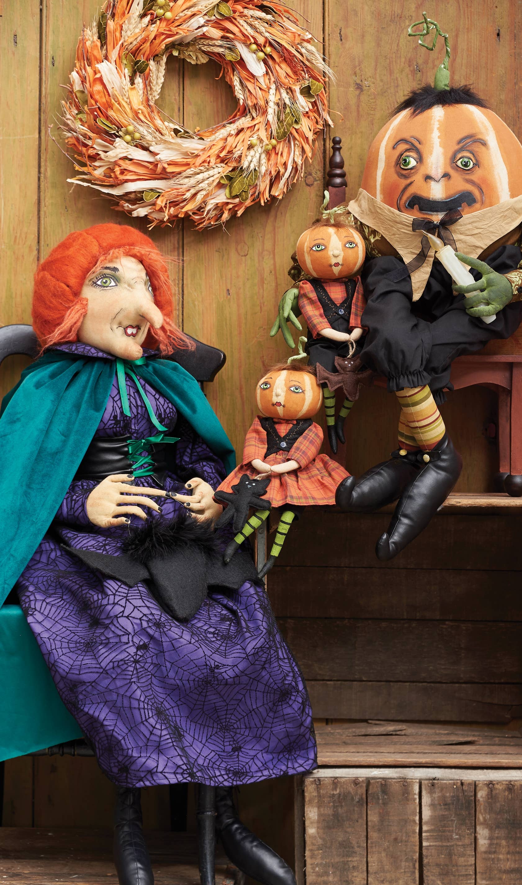 C&F Home - Vente Figurine décorative - Poupée artistique Nelly Pumpkin Gathered Traditions2