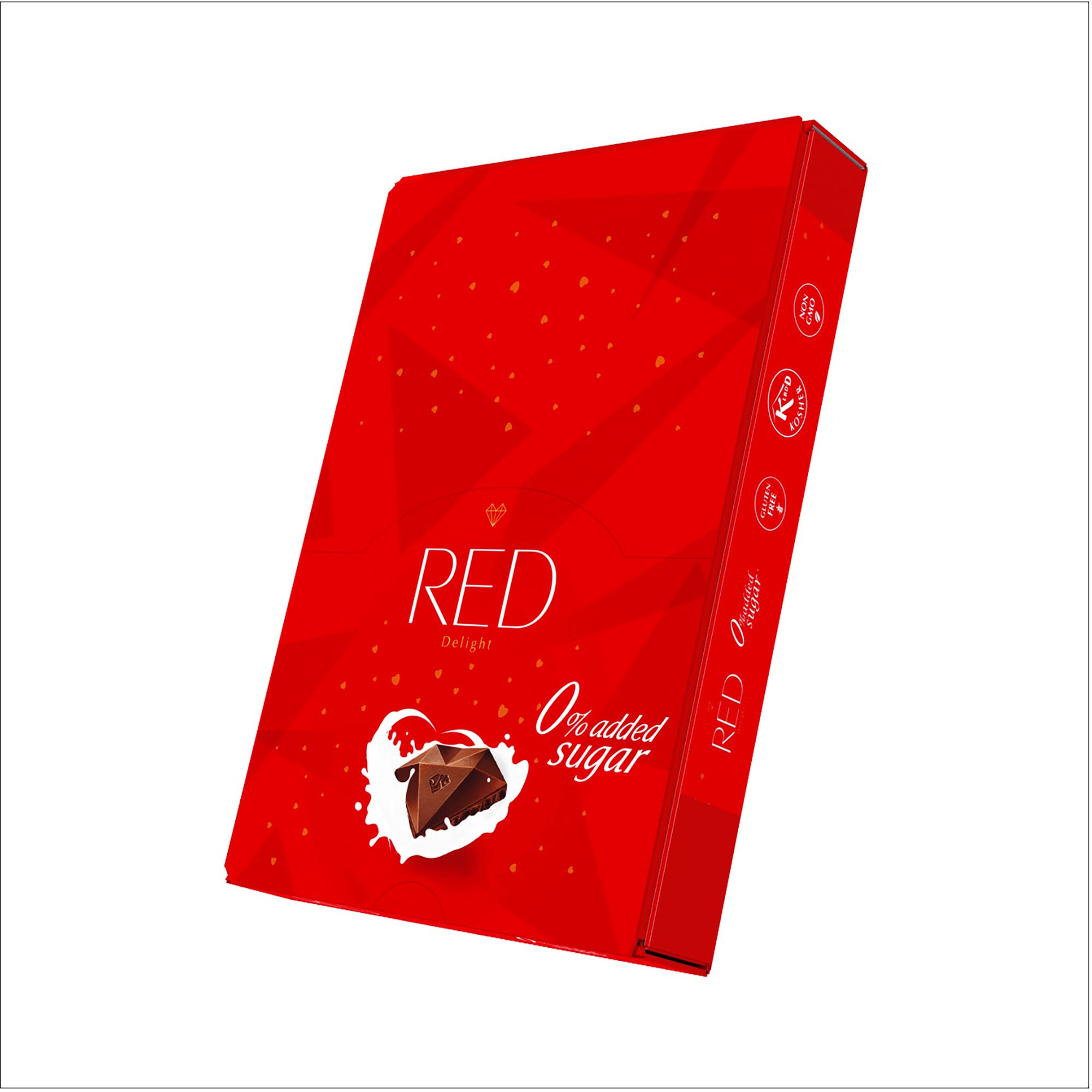 RED Chocolate - Wholesale Chocolate Bar - RED Delight®™ Milk Chocolate 0.92oz Bars3