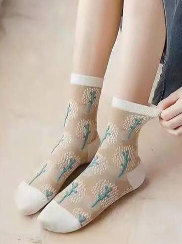 Sweetkama - Wholesale Socks - Women's - Ladies Multi Color Cotton Daily Socks SKASC416013