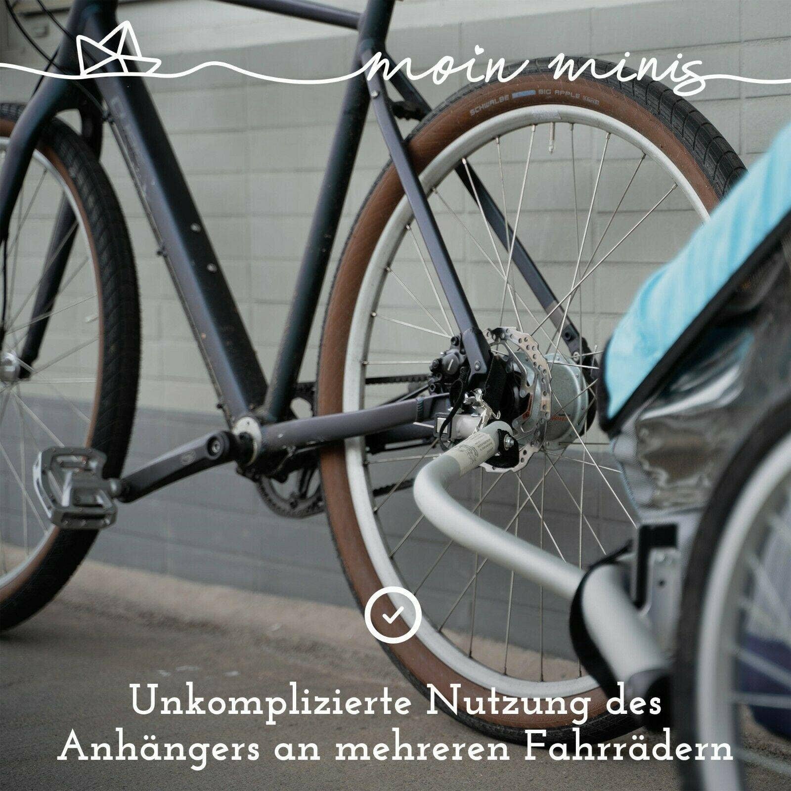 Mixcover GmbH - Wholesale Biking Accessories - Moin minis adapter Croozer bicycle trailer up to 2015, Croozer 535/737/kid1+2, van 101, cargo axle adapter additional coupling2